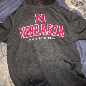 This grey Nebraska Huskers Hoodie