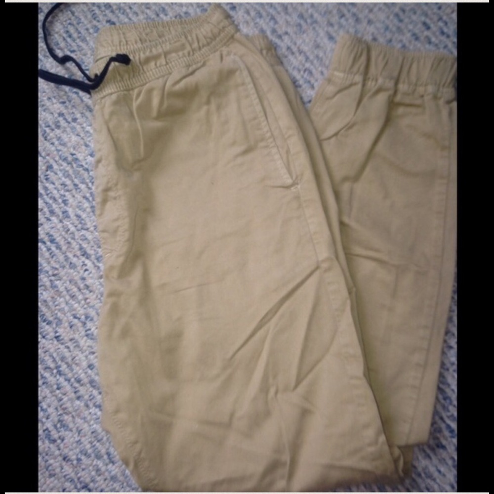 American Eagle Outfitters elastic cuff khakis
