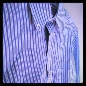 Brooks Brothers Blue/White Dress Shirt Size 14 1/2