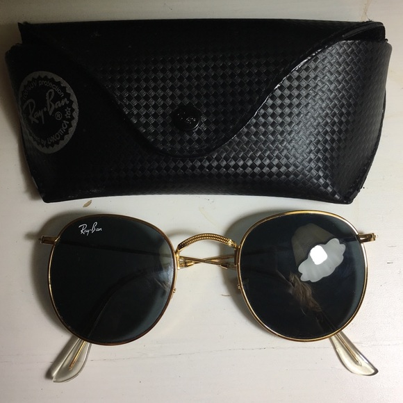 Ray-Ban Round Metal Gold Sunglasses rb3447