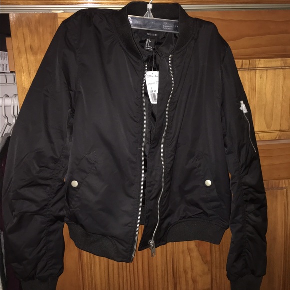 Black bomber jacket