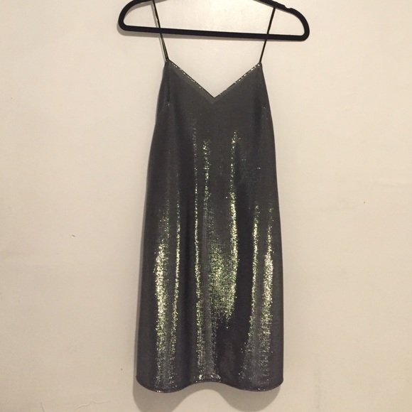 zara shiny dress