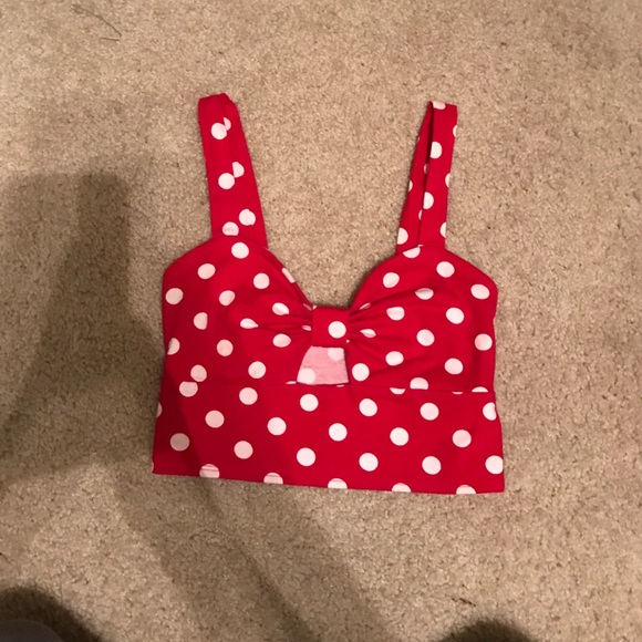 Forever 21 Tops - Forever 21 - Polkadot Crop Top