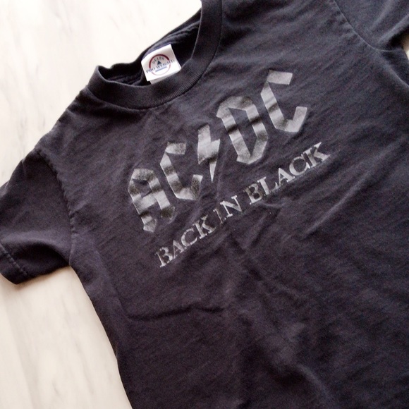🔥 vintage boys small 6-8 AC/DC tee
