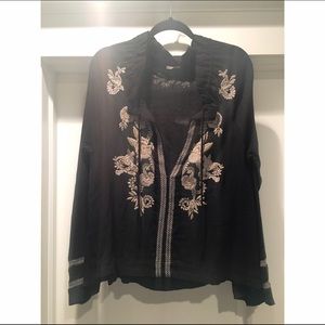 Free people embroidered blouse