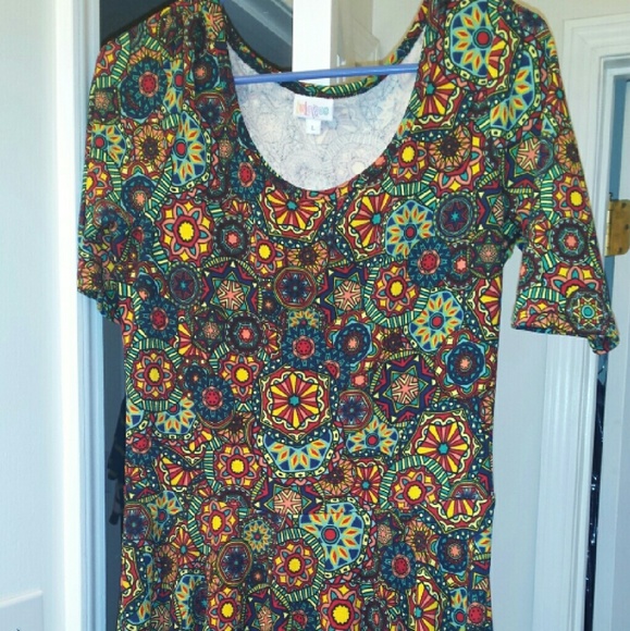 Lularoe Nicole Kaleidescope Dress - Picture 1 of 2