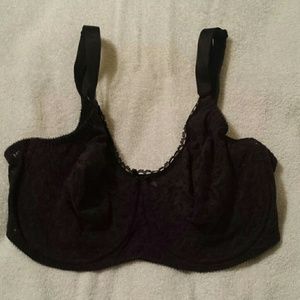 Brown/black Lace bra