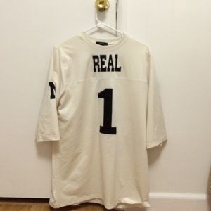 Forever 21 real 1 cream jersey