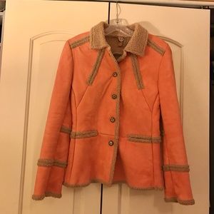 Unique fitted tangerine jacket