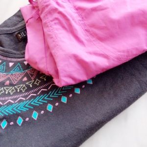 (2 items) Billabong top & TCP shorts 7-8