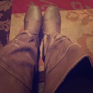 Taupe knee high boots size 10