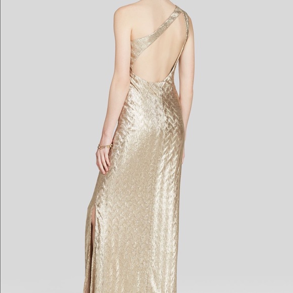 LAUNDRY by Shelli Segal Gold Prom Dress - Picture 2 of 3