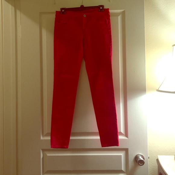 American Eagle red jeans