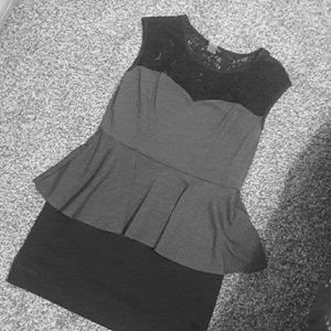 Black and Grey Dress