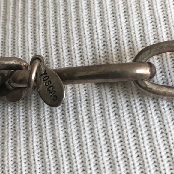 Gerard Yosca Silver Mixed Chain Necklace - Picture 2 of 3