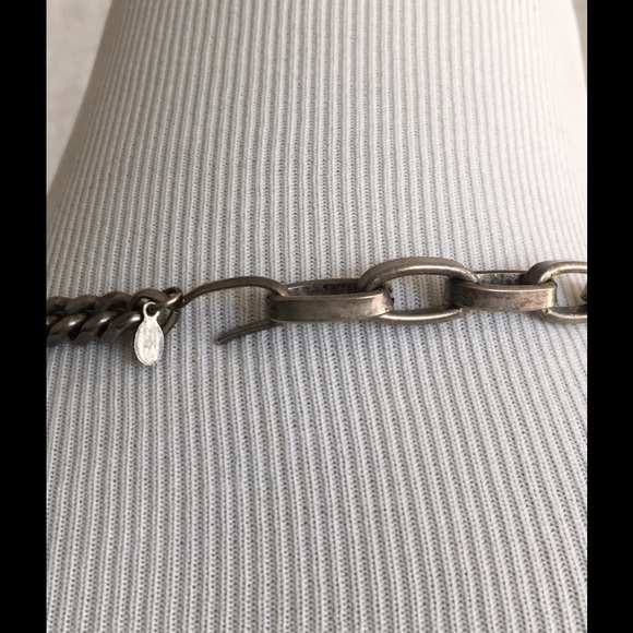 Gerard Yosca Silver Mixed Chain Necklace - Picture 3 of 3