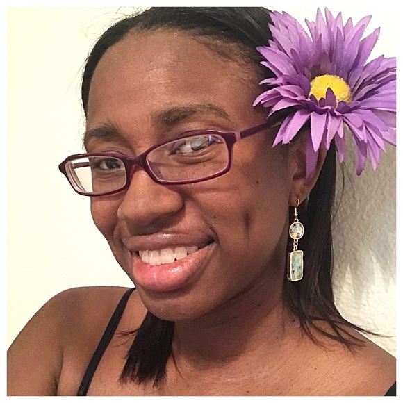 Watercolor Drop Earrings {NWOT} - Picture 4 of 4