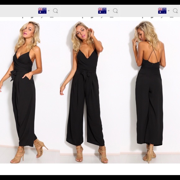 hello molly black jumpsuit