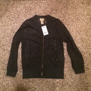 Zip Up Lace Jacket