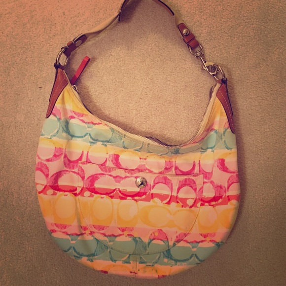 Colorful Coach handbag