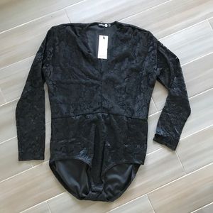Lace bodysuit plus size