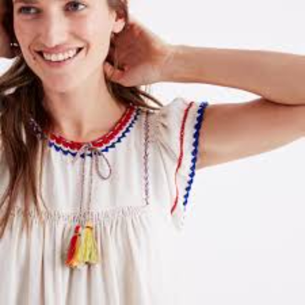 Madewell Ulla Johnson Peasant Top size 0