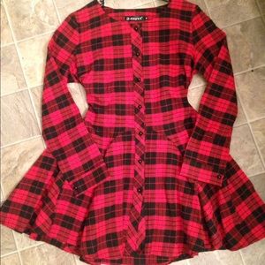 Red Long Sleeve Dress