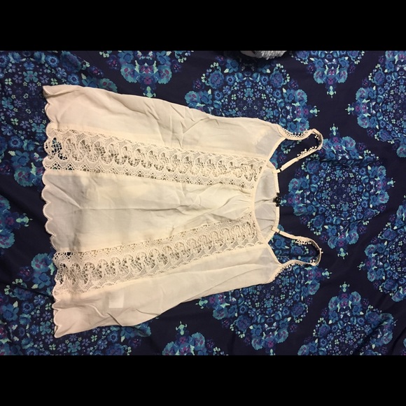 White boho tank