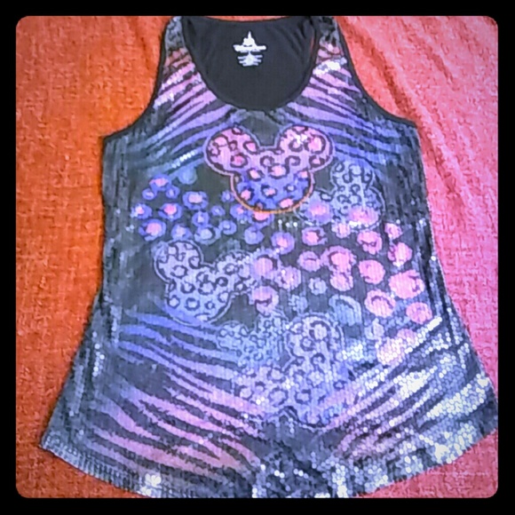 Festive Disney sequin tank