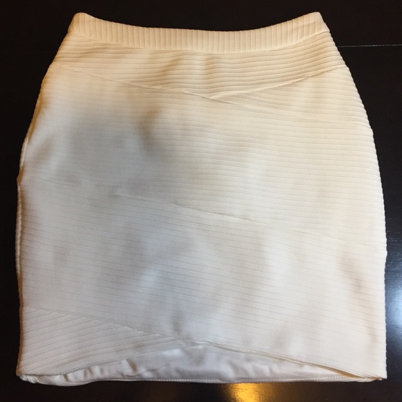 White Dressy Mini Skirt