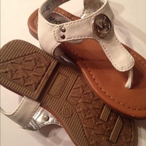 Michael Kors white toddler sandals