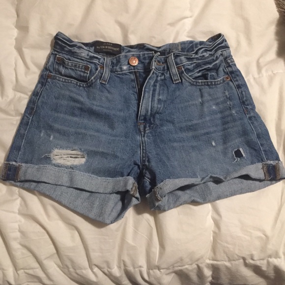 J.Crew denim high waisted shorts