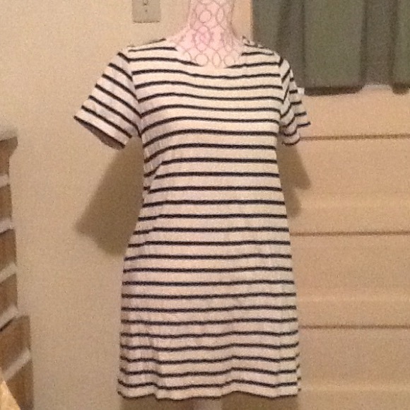 Striped t shirt style dress