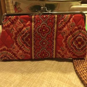 Vera Bradley Paisley Quilted Clutch