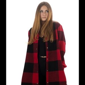 BB Dakota Olive Coat in Plaid