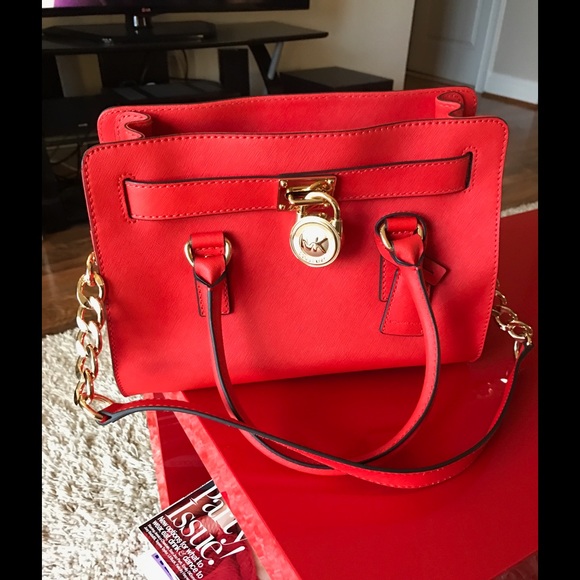 Michael Kors Hamilton Saffiano Satchel AUTHENTIC