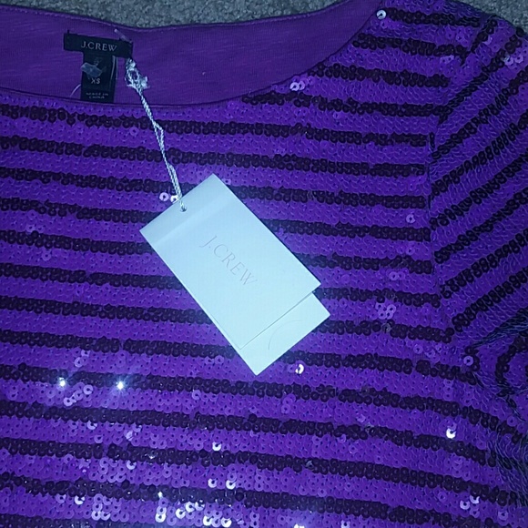NWT J. Crew sequin tee - Picture 4 of 4