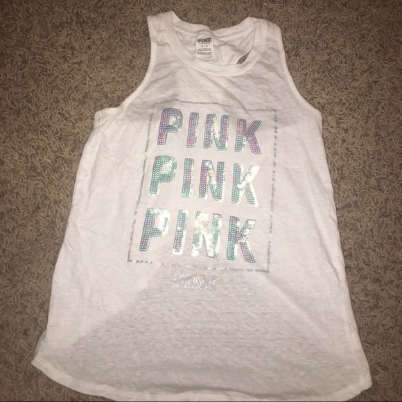 PINK white tank!