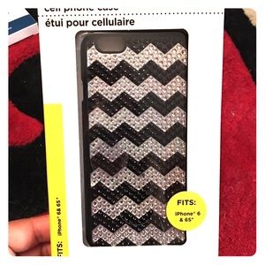 NIB iPhone 6/6S Black Rhinestone Case