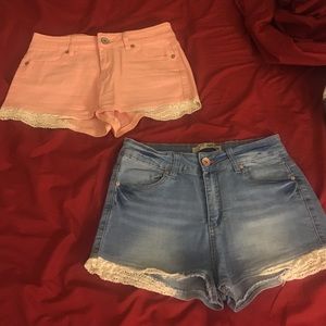 High waist shorts