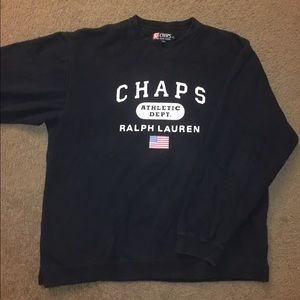 Chaps Ralph Lauren navy blue crew neck. Size XL