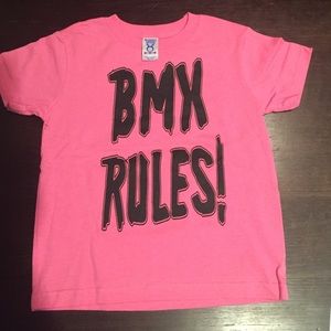 Girls pink bmx tee
