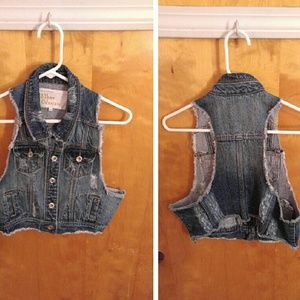 Crop Jean Vest