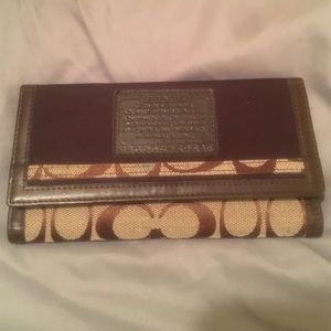 Brown Coach wallet
