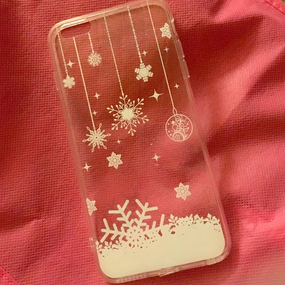 iPhone 6 Plus silicone snowflake case