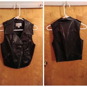 Leather Biker Vest