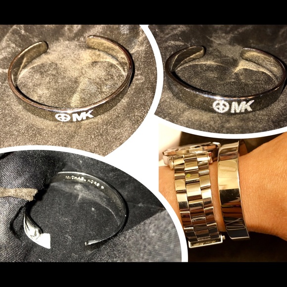 ☮️ Michael Kors ☮️ Bangle Bracelet Silver - Picture 4 of 4