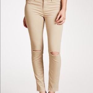 J Brand Beige Skinny Pants