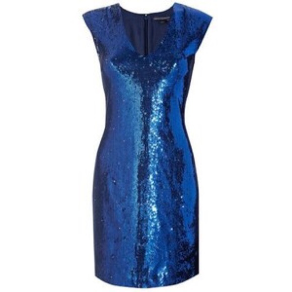 NWT French connection size 0/2 sequin capped dress - Picture 4 of 4