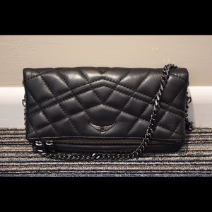 (NEW) Zadig & Voltaire- leather clutch